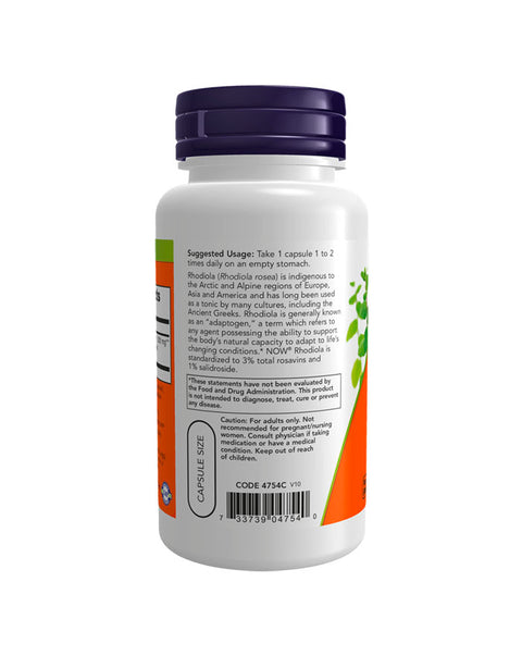 Rhodiola 500mg - 60 Cápsulas - Now Foods