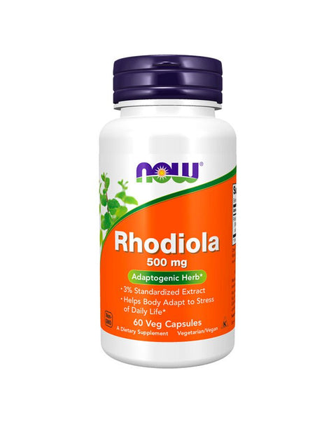 Rhodiola 500mg - 60 Cápsulas - Now Foods - naturvida.pt
