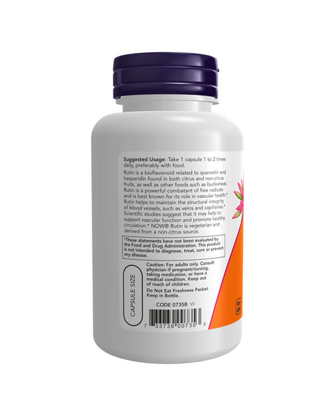 Rutina 450 mg - 100 Cápsulas - Now Foods