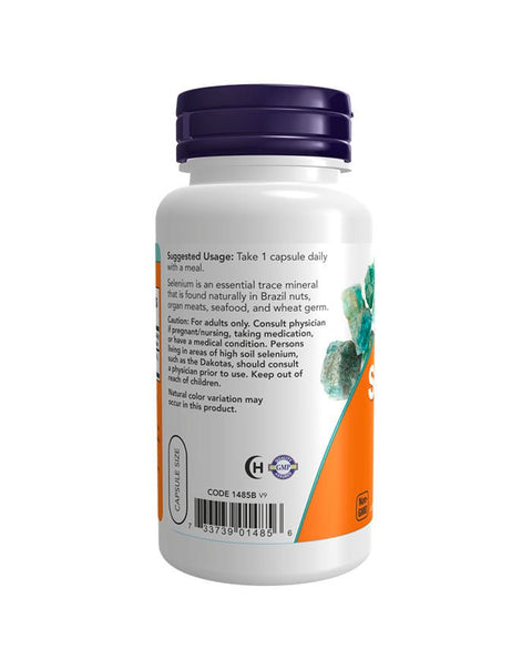 Selenium 200mcg - 90 Cápsulas - Now Foods - naturvida.pt