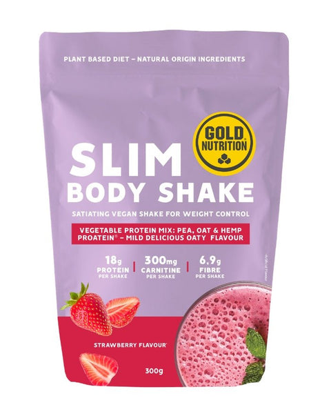 Slim Body Shake – Batido Proteico Vegetal com L-Carnitina e Fibra Saciante - 300 grs - Gold Nutrition - naturvida.pt