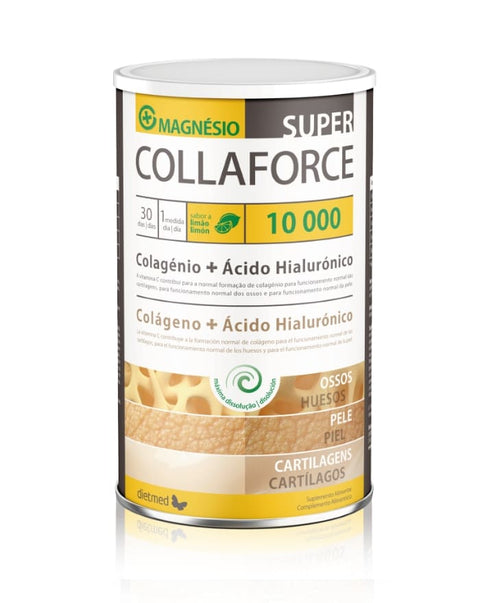 Super Collaforce 10000mg Colagénio + Ácido Hialurónico - Sabor a Limão - 450 grs - Dietmed - naturvida.pt