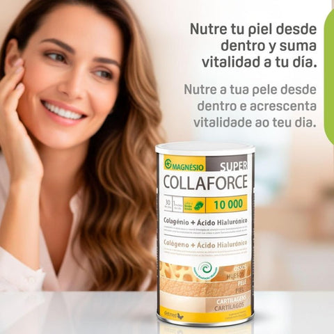 Super Collaforce 10000mg Colagénio + Ácido Hialurónico - Sabor a Limão - 450 grs - Dietmed - naturvida.pt