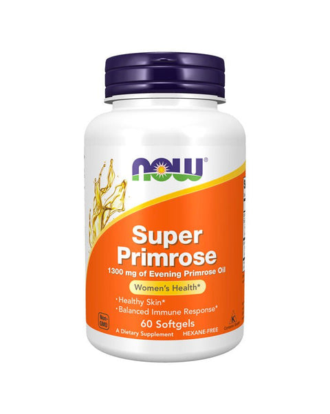 Super Primrose 1300mg - 60 Cápsulas - Now Foods - naturvida.pt