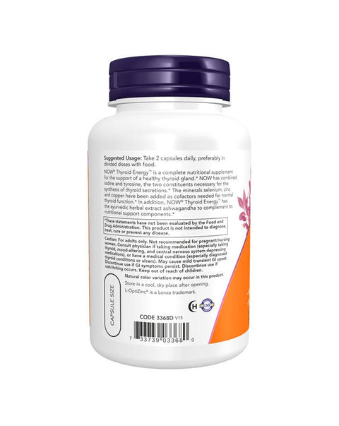Thyroid Energy - 90 Cápsulas - Now Foods - naturvida.pt