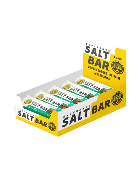 Total Energy Salt Bar Chocolate e Amendoim - Caixa 15uni x 40g - Gold Nutrition - naturvida.pt