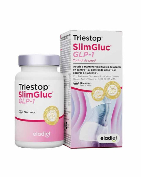 Triestop SlimGluc GLP1 - 60 comprimidos - Eladiet - naturvida.pt