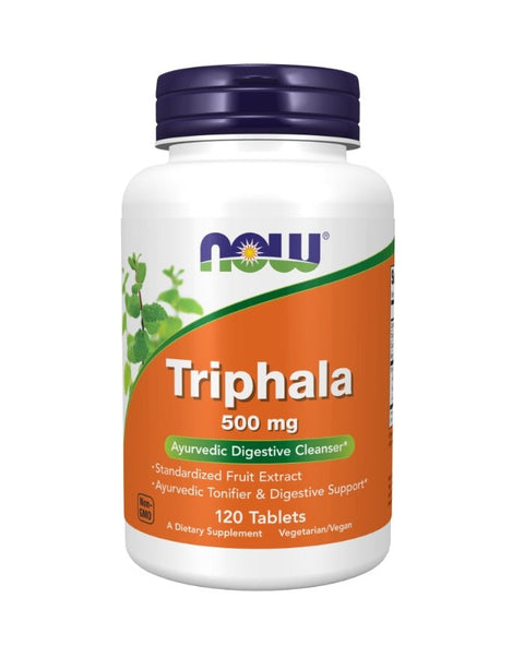 Triphala 500mg - 120 Comprimidos - Now Foods - naturvida.pt