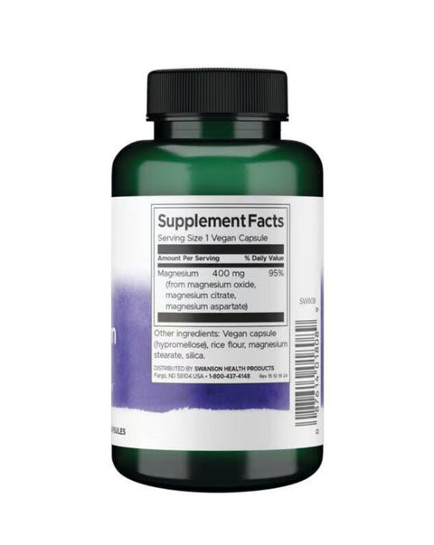 Triple Magnesium Complex - 100 Cápsulas - Swanson - naturvida.pt