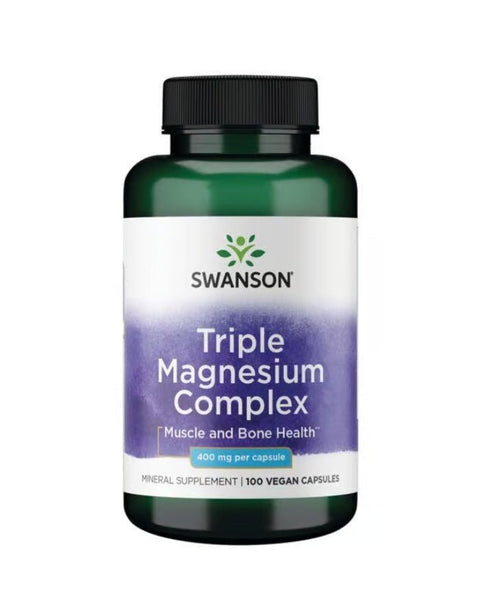 Triple Magnesium Complex - 100 Cápsulas - Swanson - naturvida.pt