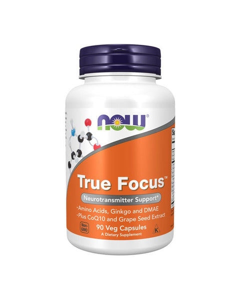 True Focus - 90 Cápsulas - Now Foods - naturvida.pt