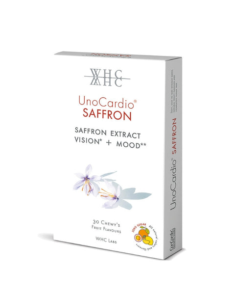 UnoCardio Saffron - 30 Drageias Mastigáveis - WHC Labs