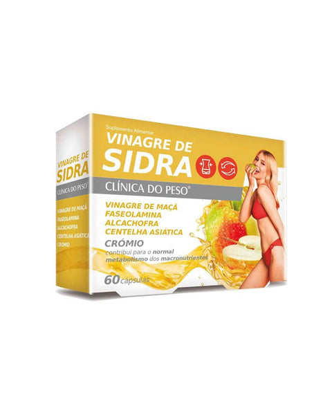 Vinagre de Sidra - 60 Cápsulas - Clinica do Peso Fharmonat - naturvida.pt