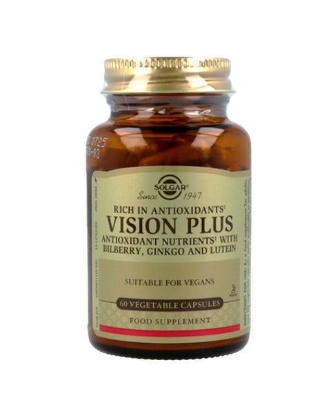 Vision Plus - 60 Cápsulas - Solgar - naturvida.pt