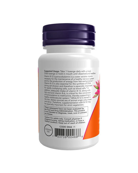 Vitamina B12 1000mcg - 100 Losangos - Now Foods - naturvida.pt