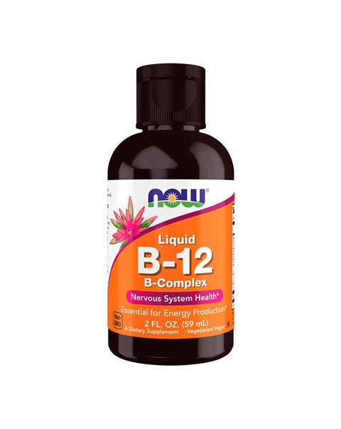 Vitamina B12 Liquida Complex - 59ml - Now Foods - naturvida.pt