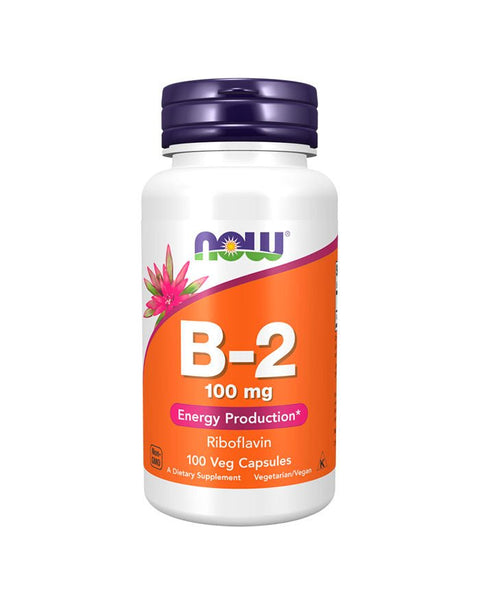 Vitamina B2 100mg - 100 Cápsulas - Now Foods - naturvida.pt
