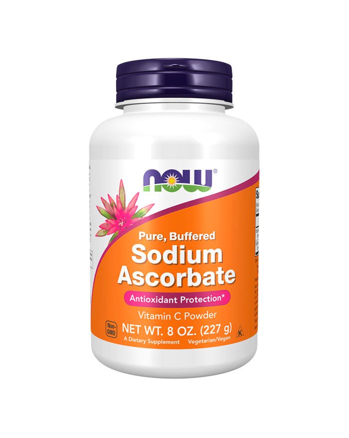 Sodium Ascorbate Powder frente - 227g - Now Foods - naturvida.pt