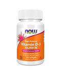 Vitamina D3 10000ui - 120 Cápsulas - Now Foods - naturvida.pt