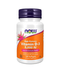 Vitamina D3 5000ui - 120 Cápsulas - Now Foods - naturvida.pt